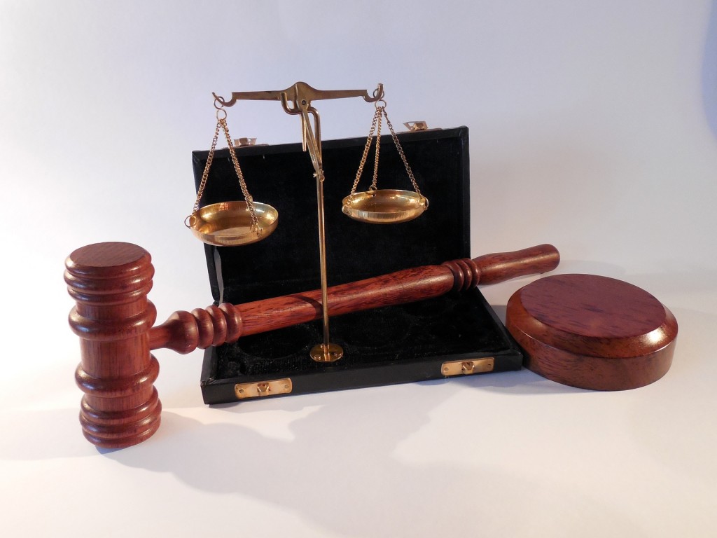 justice scale and gavel
