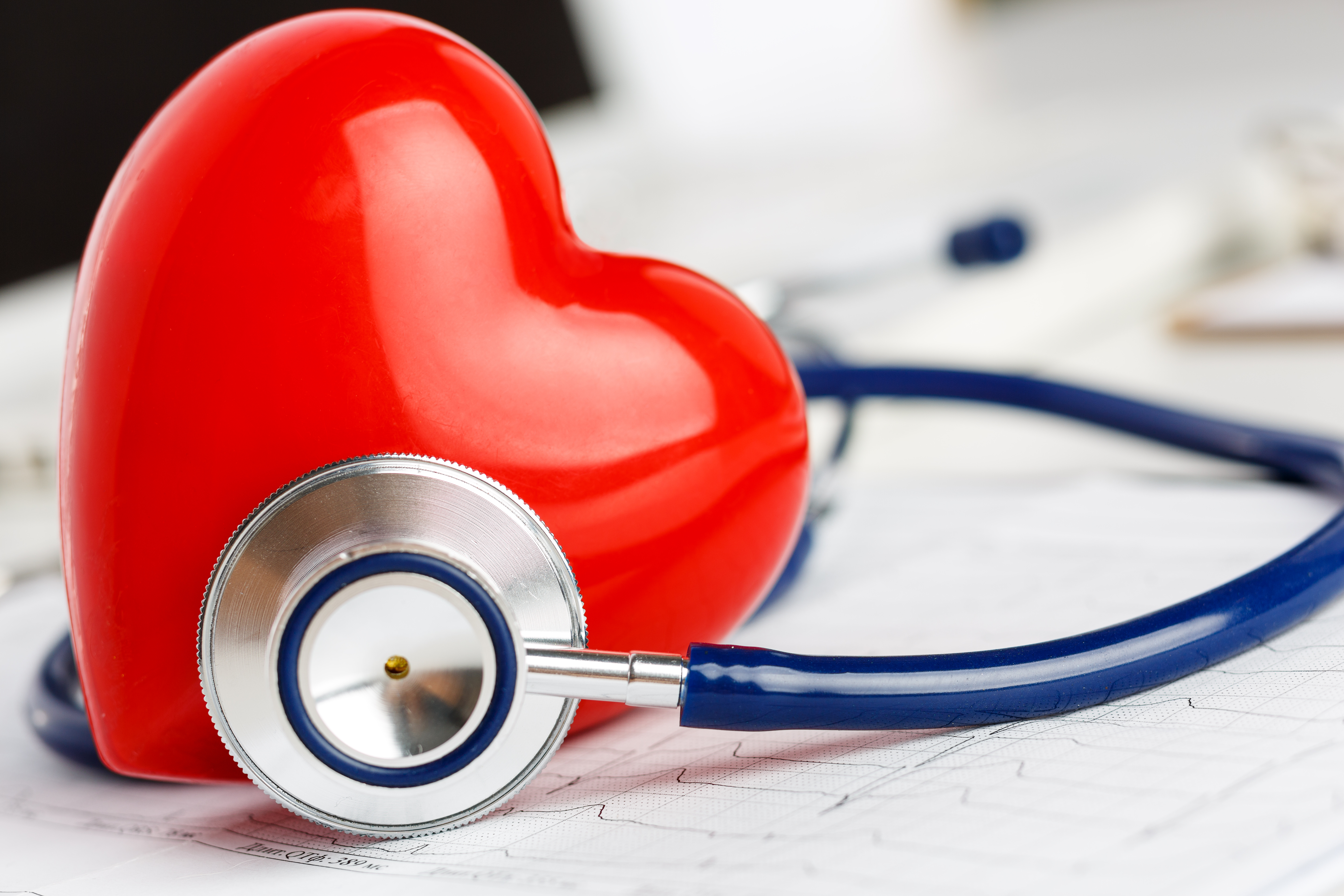 Heart health tips- stethoscope & heart