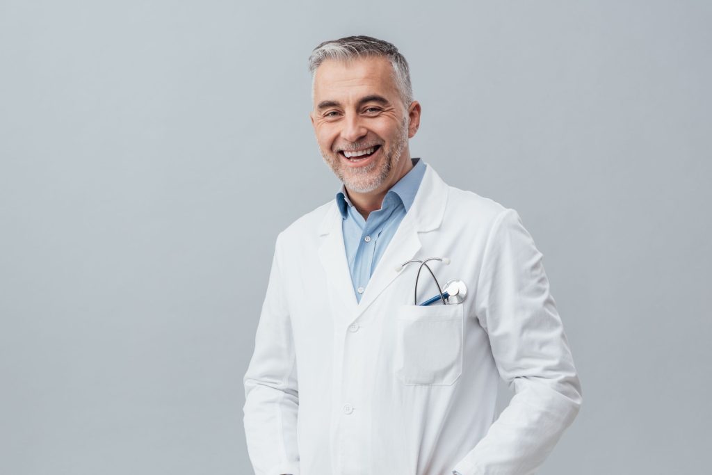 Doctor smiling at camera